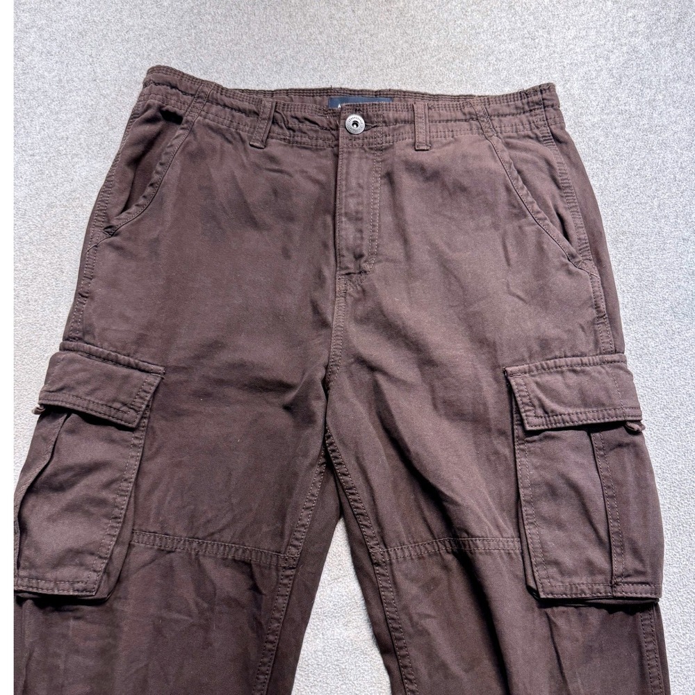 Aeropostale Baggy Cargo Pants Womens S Brown Cotton Utility Streetwear Y2k Retro - Picture 2 of 8